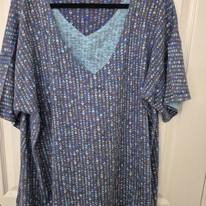 Nally And Millie Heart Patterned Tunic Sz 2X